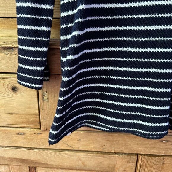 Talbots‎ XS Navy Blue White Striped Knit Nautical Pullover - Picture 5 of 10